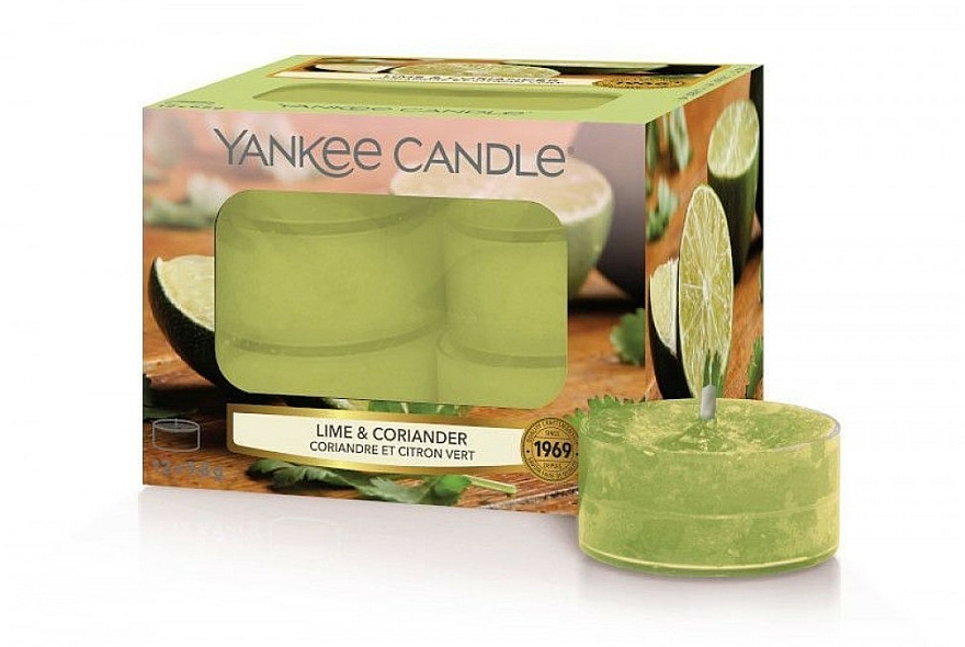 Podgrzewacze zapachowe tealight - Yankee Candle Scented Tea Light Candles Lime & Coriander — Zdjęcie N1