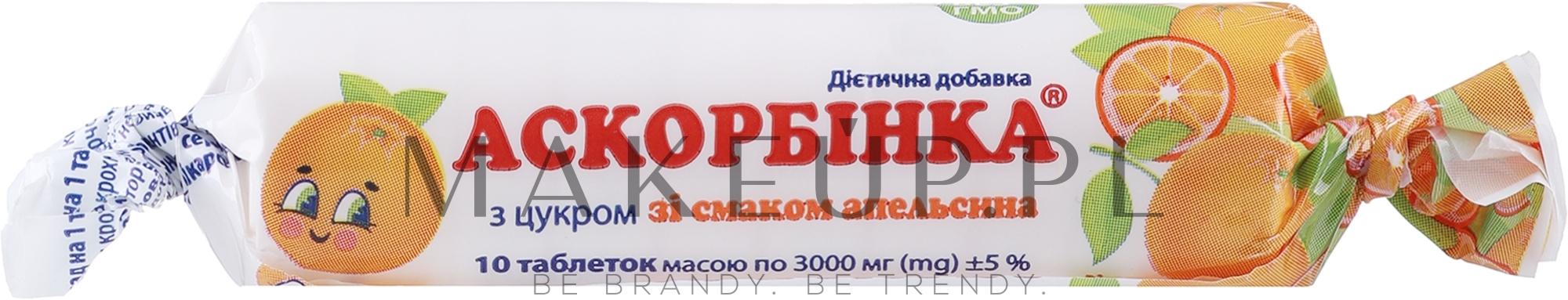 Suplement diety Ascorbinka-KV, o smaku pomarańczowym - Kyiv Vitamin Plant — Zdjęcie 10 szt.