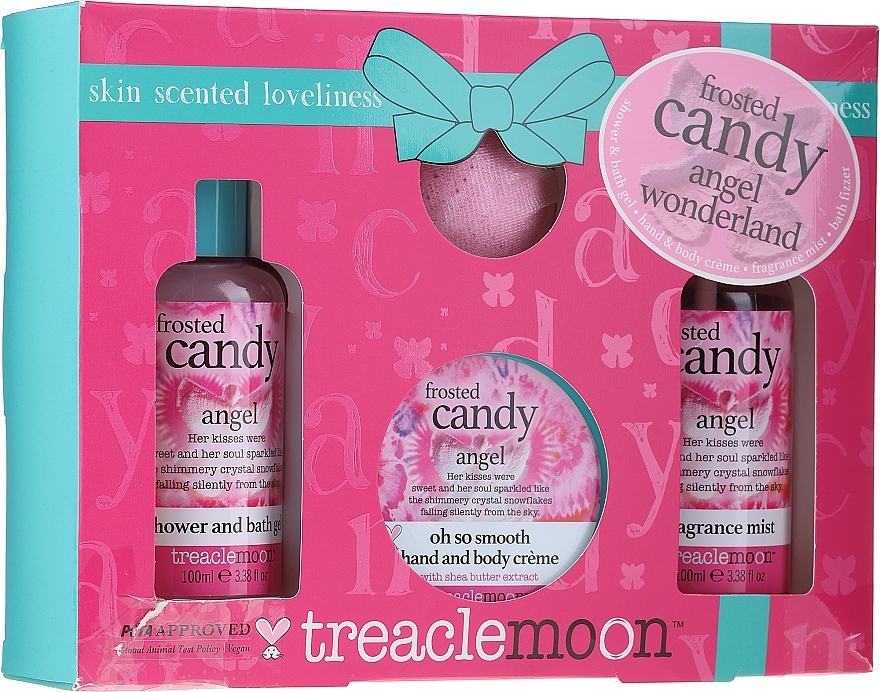 PRZECENA! Zestaw - Treaclemoon Frosted Candy Angel Wonderland (sh/gel/100ml + bath/bomb/80g + b/spray/100ml + b/cr/50g) * — Zdjęcie N1