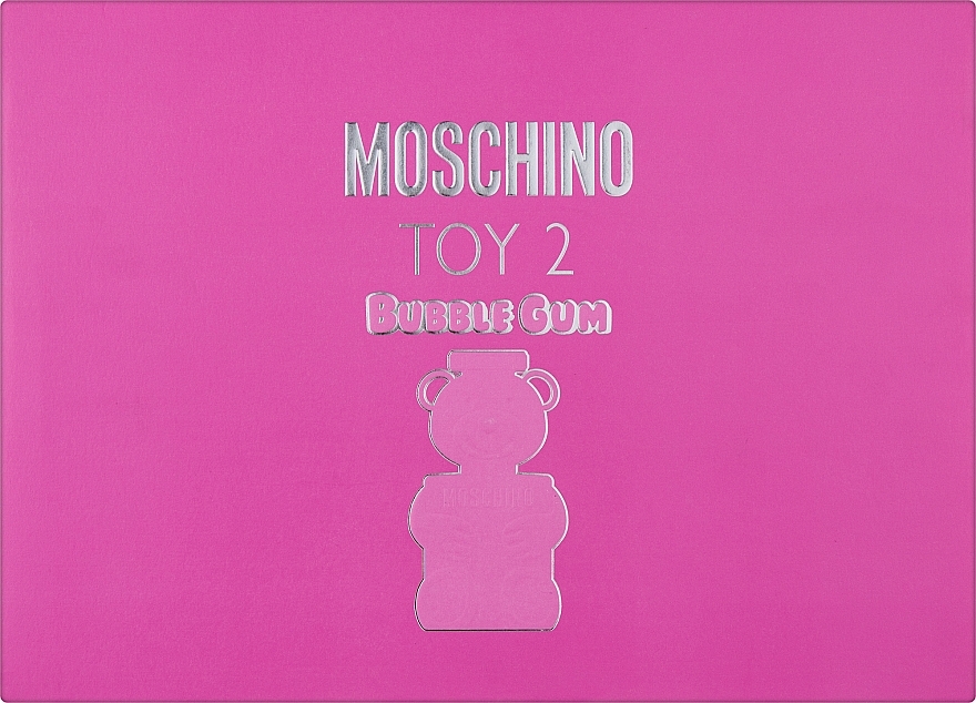 Moschino Toy 2 Bubble Gum Set - Zestaw (edt 100 ml + edt 5 ml + b/lot 100 ml + sh/gel 100 ml) — Zdjęcie N1
