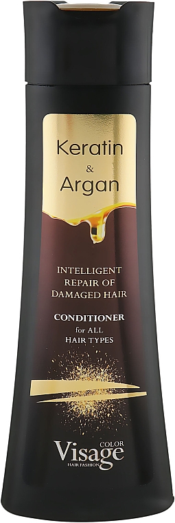 Odżywka do włosów z keratyną i olejem arganowym - Visage Keratin & Argan Conditioner — Zdjęcie N1
