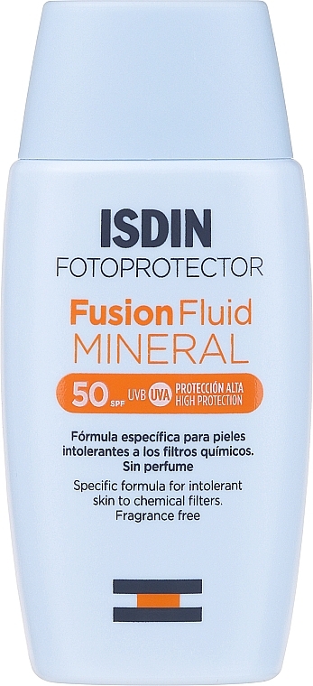 Mineralny fluid przeciwsłoneczny SPF50 - Isdin Fusion Fluid Mineral — Zdjęcie N1