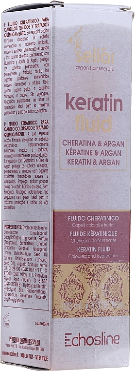 PRZECENA! Regenerujący balsam z olejem arganowym i keratyną - Echosline Seliar Keratin Fluid * — Zdjęcie N1