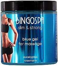 Niebieski żel do masażu i wcierania z eukaliptusem i rozmarynem - BingoSpa Blue Gel For Massage And Rub — Zdjęcie N1