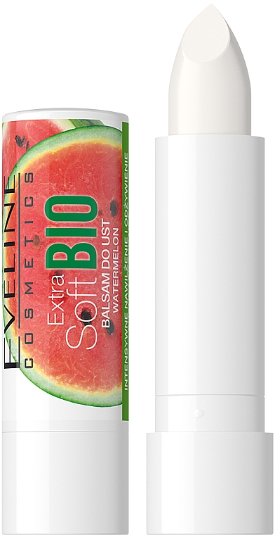 Arbuzowy balsam do ust - Eveline Cosmetics Extra Soft Bio  — Zdjęcie N1