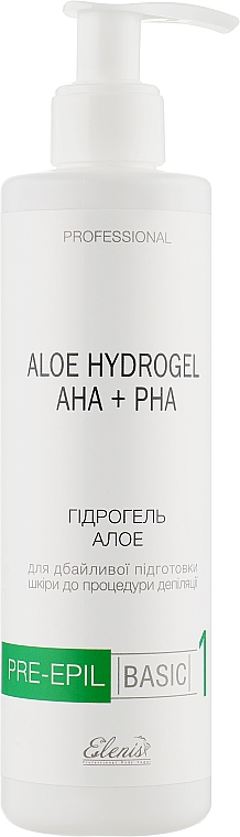 Hydrożel aloesowy przed depilacją - Elenis Aloe Hydrogel AHA+PHA