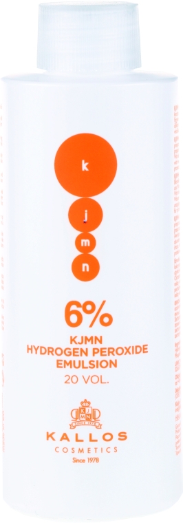 Utleniacz do włosów 6% - Kallos Cosmetics KJMN Hydrogen Peroxide Emulsion — Zdjęcie N4