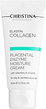 Nawilżający krem do skóry tłustej i mieszanej - Christina Elastin Collagen Placental Enzyme Moisture Cream — Zdjęcie N1