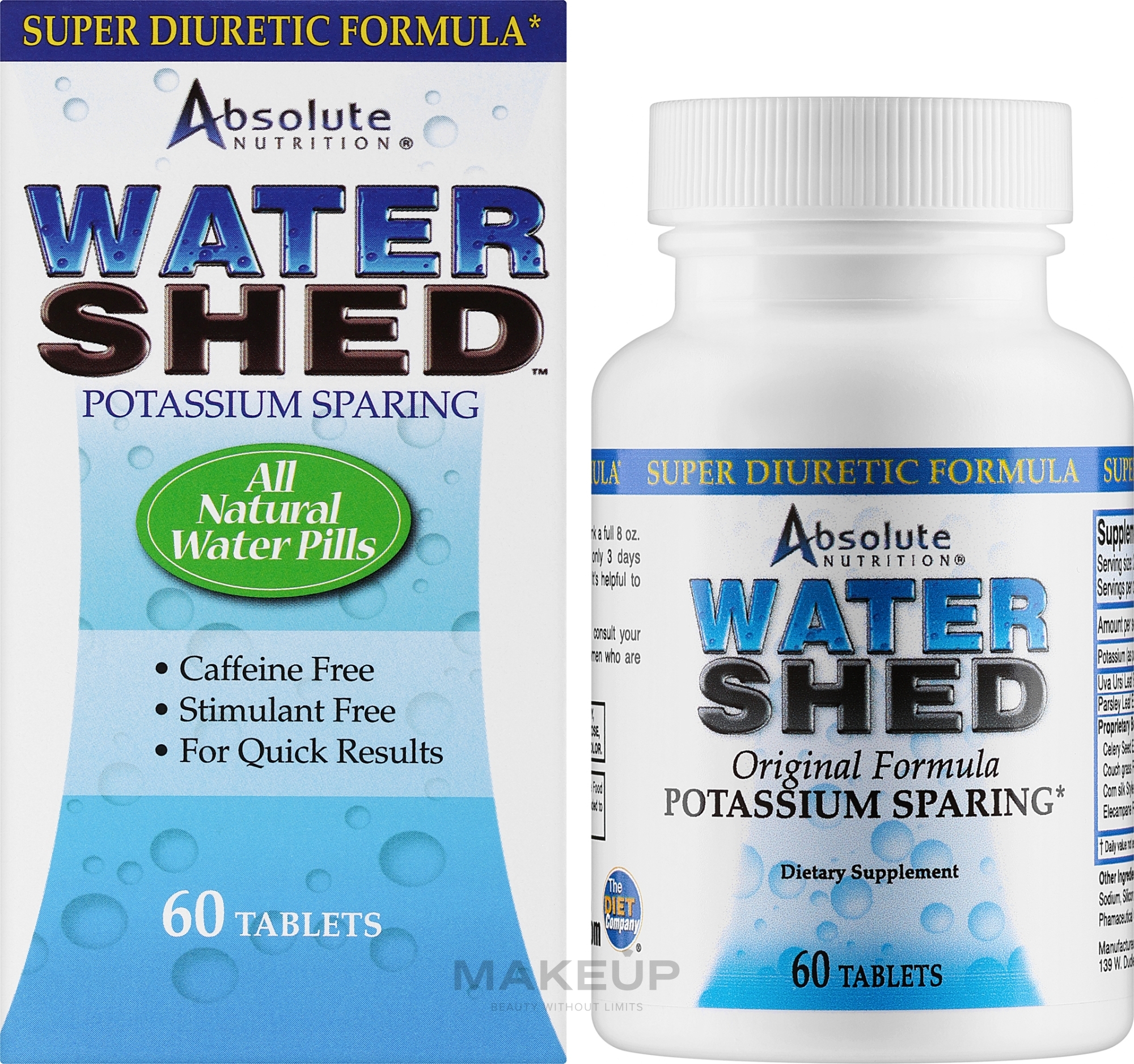 Suplement diety usuwający nadmiar wody z organizmu - Absolute Nutrition Watershed Tablets — Zdjęcie 60 szt.