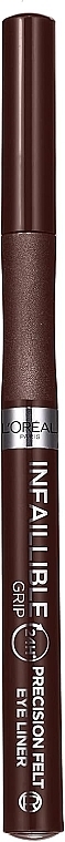 Eyeliner - L'Oreal Paris Infallible Grip Precision Eyeliner  — Zdjęcie N1