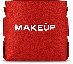 Organizer na kosmetyki, czerwony Beauty Basket - MAKEUP Desk Organizer Red — Zdjęcie N1