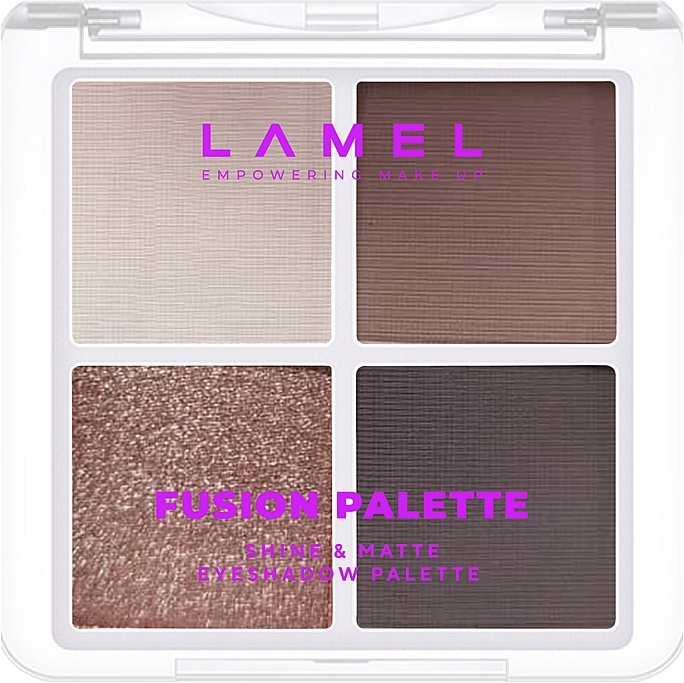 Paleta cieni do powiek - LAMEL Make Up Fusion Palette Eyeshadow — Zdjęcie N1