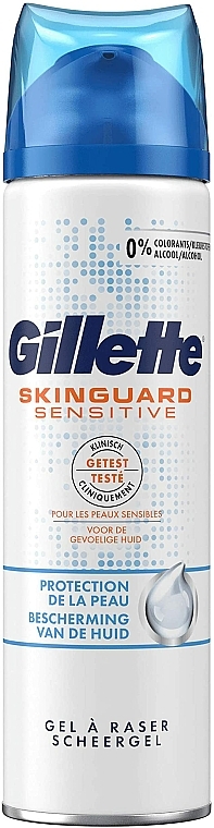 Zestaw - Gillette SkinGuard Sensitive (razor + shave/gel/200ml) — Zdjęcie N5