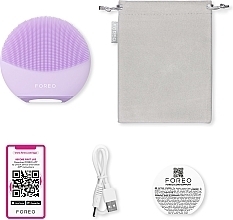 Urządzenie do oczyszczania twarzy - Foreo Luna 4 Mini Dual-Sided Facial Cleansing Massager Lavender — Zdjęcie N3