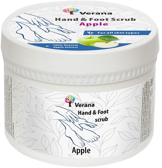 Peeling do dłoni i stóp Apple - Verana Hand & Foot Scrub Apple — Zdjęcie N1