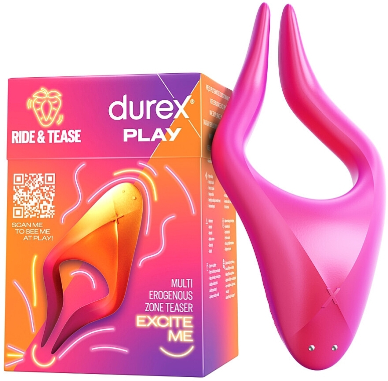 Multi stymulator stref erogennych - Durex Play Ride & Tease Multi Erogenous Zone Teaser Excite Me  — Zdjęcie N1