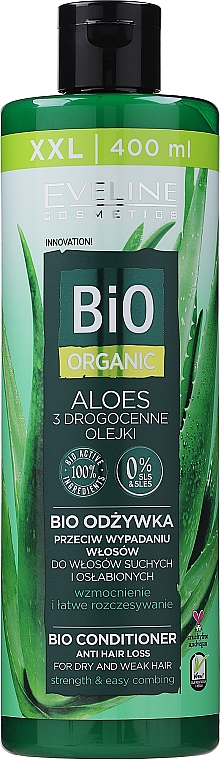 Odżywka przeciw wypadaniu włosów - Eveline Cosmetics Bio Organic Aloe Anti Hair Loss Conditioner — Zdjęcie N1