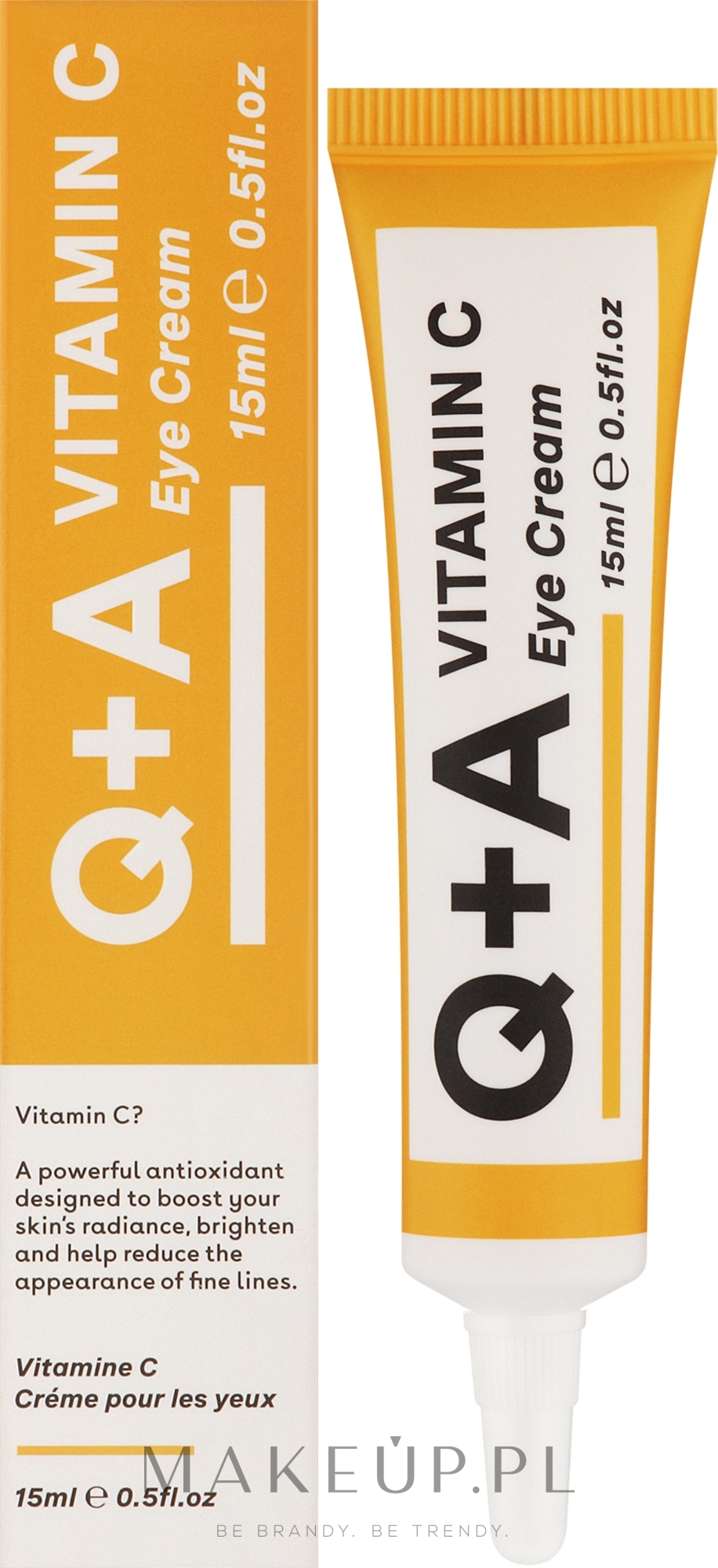 Odżywczy krem pod oczy z witaminą C - Q+A Vitamin C Eye Cream — Zdjęcie 15 ml