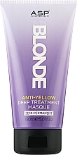 Srebrna maska do włosów blond - Affinage Salon Professional System Blonde Anti-Yellow Masque — Zdjęcie N2