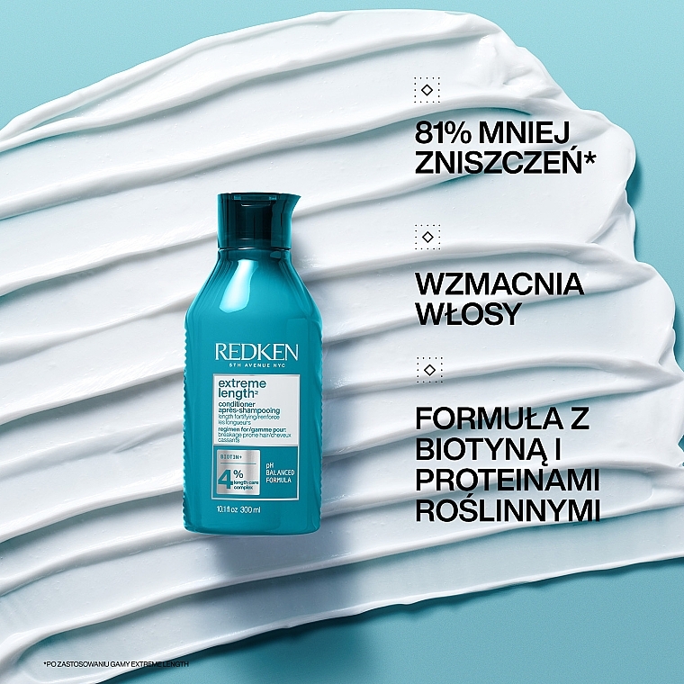 Odżywka z biotyną do długich włosów - Redken Extreme Length Conditioner — Zdjęcie N5