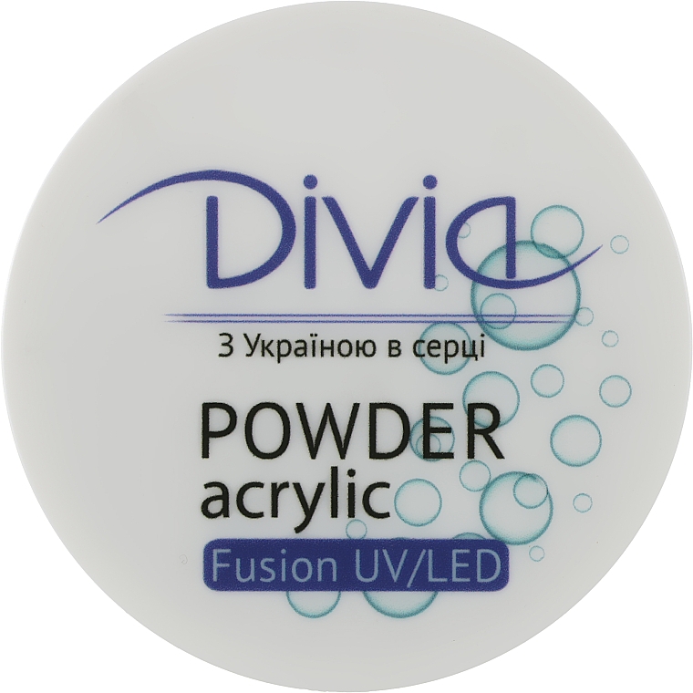 Proszek akrylowy do przedłużania paznokci, Di1815 - Divia Acrylic Powder Fusion UV/LED