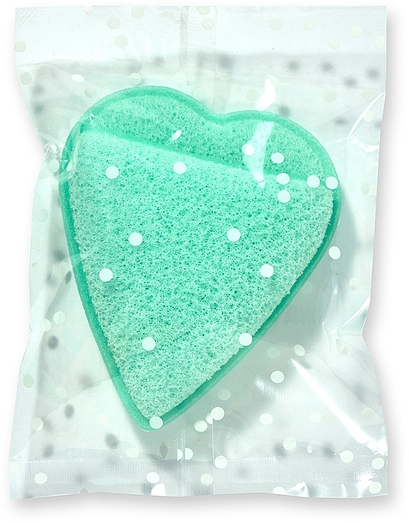 Gąbka do mycia twarzy, zielona - IDC Institute Facial Cleansing Sponge — Zdjęcie N1