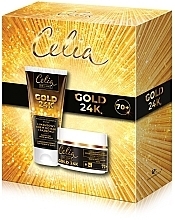 Zestaw - Celia De Luxe Gold 24K (cr/50ml + h/cr/80ml) — Zdjęcie N1