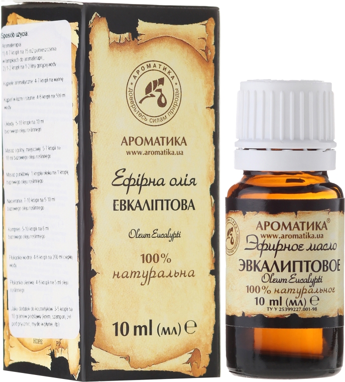 100% naturalny olejek eukaliptusowy - Aromatika  — Zdjęcie N1