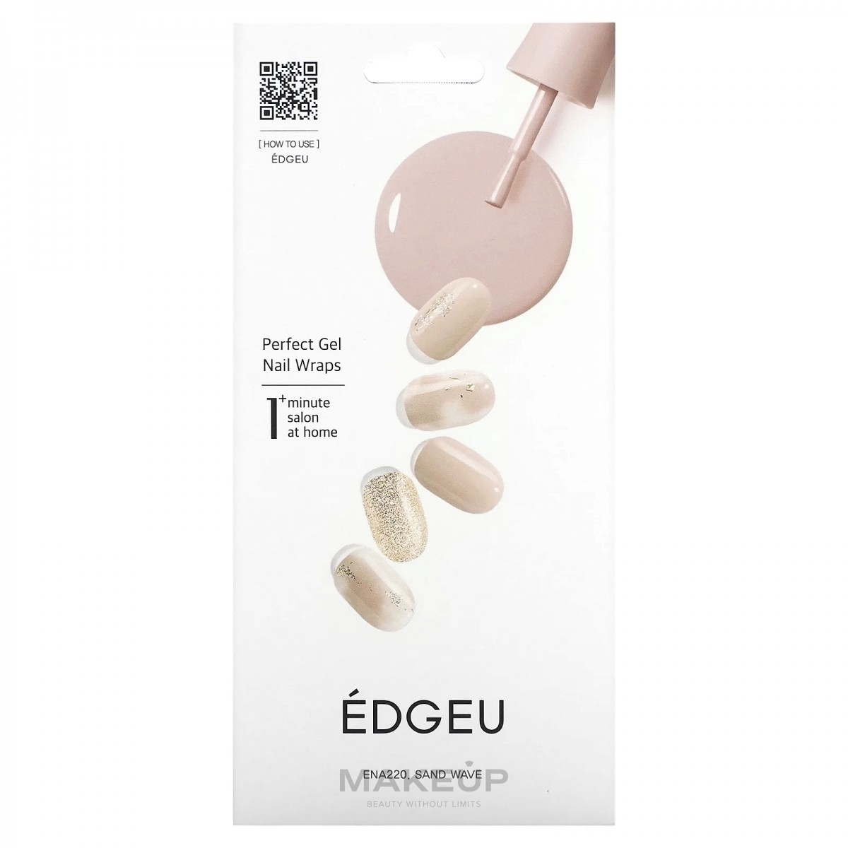 Zestaw naklejek żelowych na paznokcie - Edgeu Perfect Gel Nail Wraps — Zdjęcie ENA220 - Sand Wave