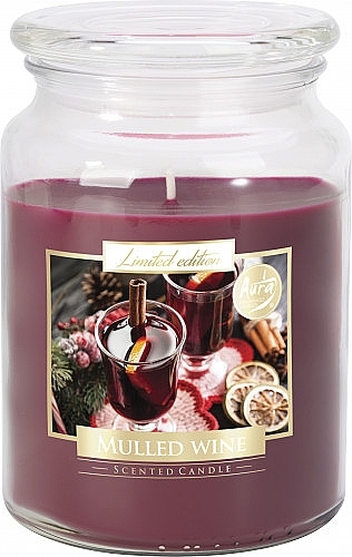 Świeca aromatyczna premium w szkle Grzane wino - Bispol Premium Line Scented Candle Mulled Wine — Zdjęcie N1