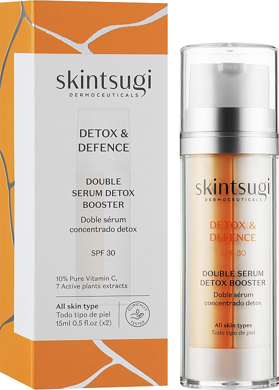 Podwójne serum detoksykujące - Skintsugi Detox & Defence Double Serum Detox Booster SPF 30 — Zdjęcie N2