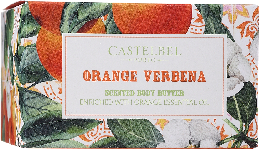 Masło do ciała z olejem z nasion konopi i CBD - Castelbel Smoothies Orange Verbena Body Butter  — Zdjęcie N2
