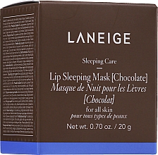 Nocna maska do ust Czekolada - Laneige Lip Sleeping Mask Chocolate — Zdjęcie N3