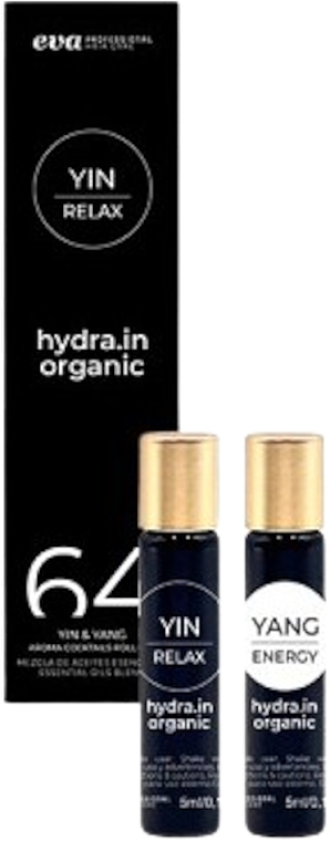 Olejek eteryczny Yin i Yang - Eva Professional Hydra.In Organic Aroma Cocktails Roll-On Yin & Yang 64 — Zdjęcie N1
