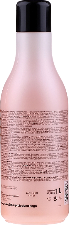 Brzoskwiniowy szampon do włosów - Stapiz Basic Salon Sweet Peach — Zdjęcie N2
