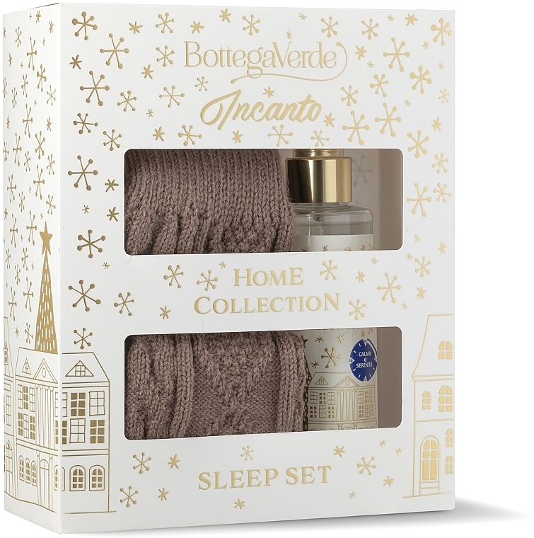 Zestaw - Bottega Verde Incanto Home Collection Sleep Set (textile/spray 150 ml + socks) — Zdjęcie N1