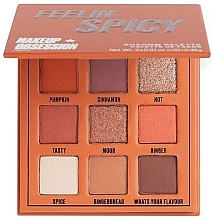 Paleta cieni do powiek - Makeup Obsession Feelin' Spicy Eyeshadow Palette — Zdjęcie N1