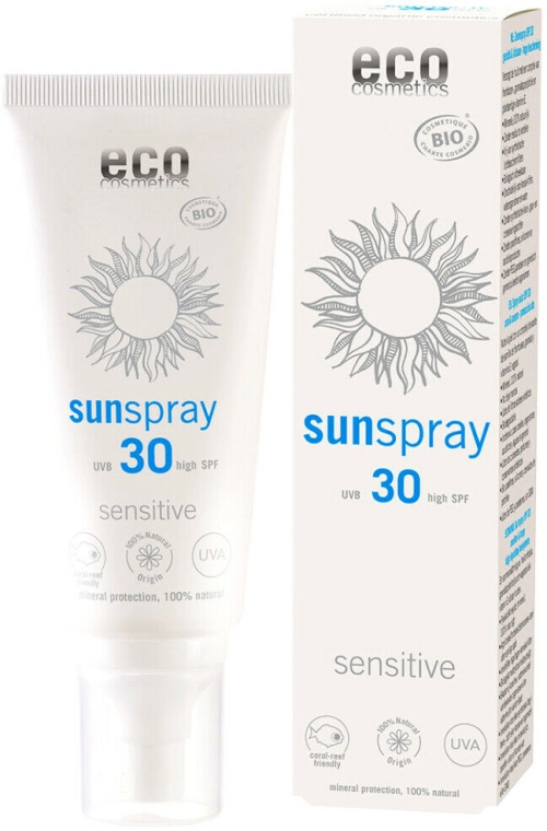 Spray do opalania SPF 30 - Eco Cosmetics Sun Spray Sensitive — Zdjęcie N1