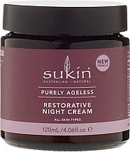Regenerujący krem przeciwstarzeniowy do twarzy na noc - Sukin Purely Ageless Restorative Night Cream — Zdjęcie N2
