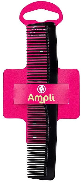 Grzebień do włosów, czarny, 12,7 cm - Ampli  — Zdjęcie N1