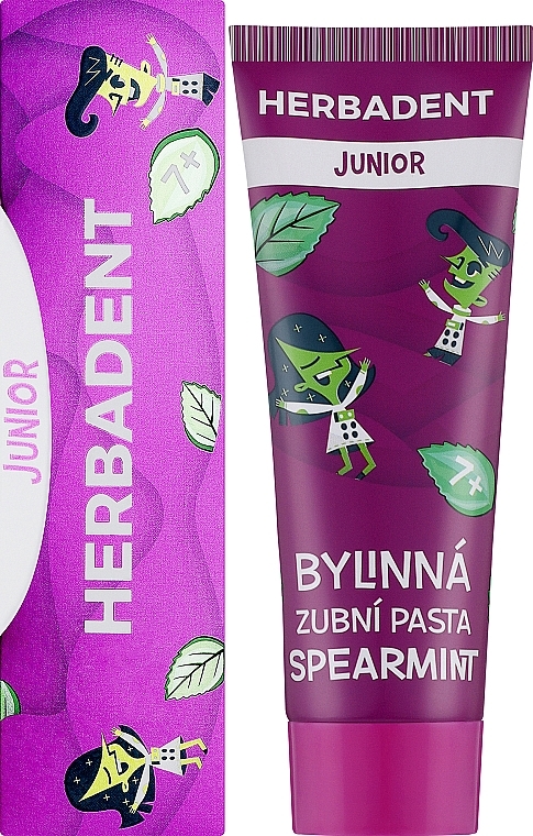 Pasta do zębów Fresh Mint - Herbadent Junior Herbal Spearmint Toothpaste — Zdjęcie N2