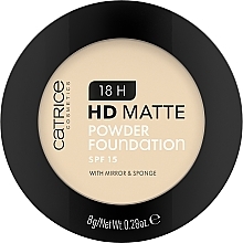 Podkład w pudrze - Catrice 18H HD Matte Powder Foundation — Zdjęcie N1