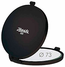Lusterko kieszonkowe 71448, D73 mm, czarne - Janeke Round Mirror Black — Zdjęcie N1