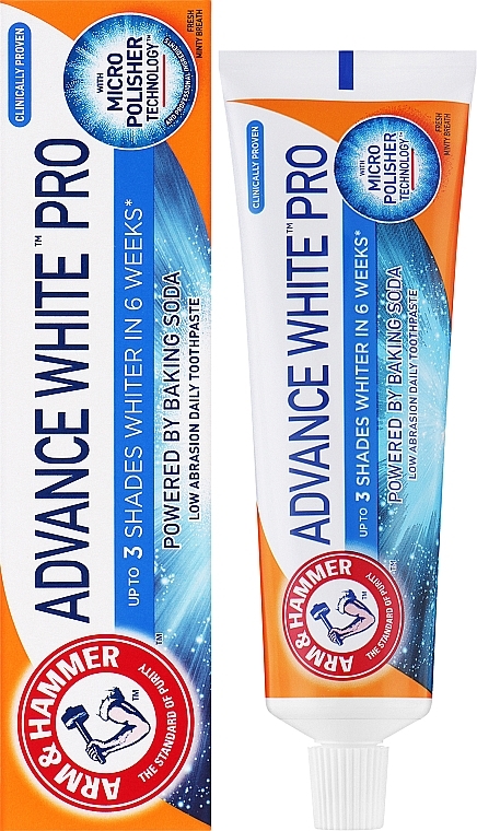 Wybielająca pasta do zębów z sodą oczyszczoną - Arm & Hammer Advanced White Pro Toothpaste — Zdjęcie N2