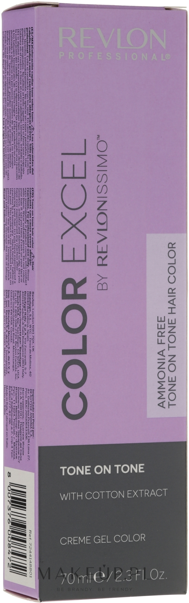 PRZECENA! Farba do włosów - Revlon Professional Color Excel By Revlonissimo Tone On Tone * — Zdjęcie 77.60 - Intense Light Red