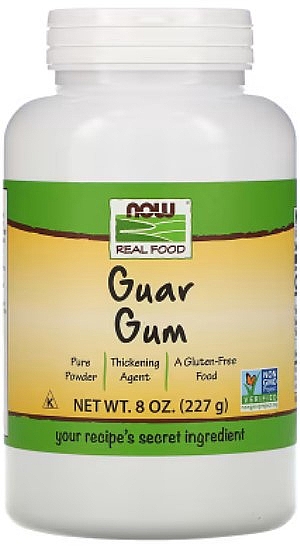 Suplement diety Guma guar - Now Foods Real Food Guar Gum — Zdjęcie N1