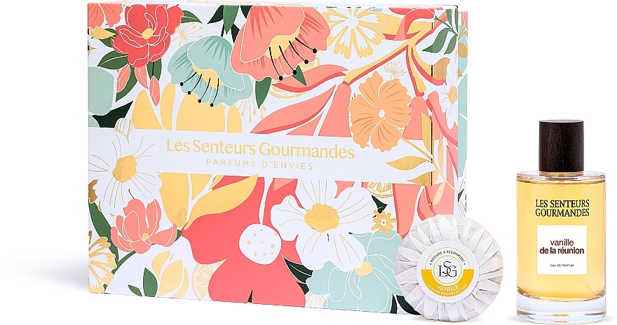 Les Senteurs Gourmandes Vanille De La Reunion - Zestaw (edp/100ml + soap/70g) — Zdjęcie N1