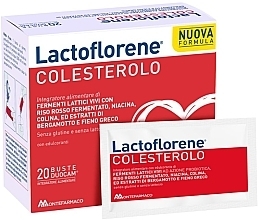 Kompleks probiotyczny Cholesterol, saszetka - Montefarmaco Lactoflorene — Zdjęcie N1