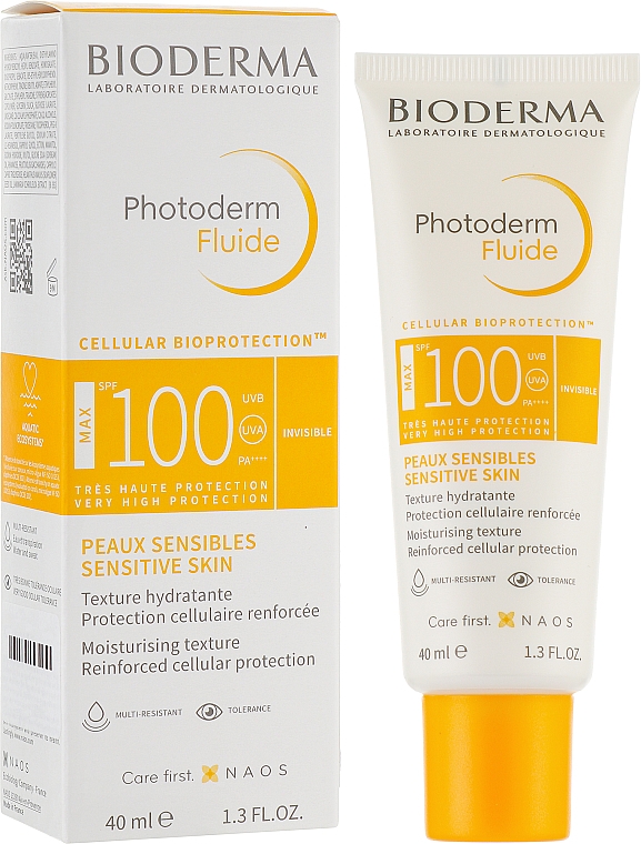 Fluid z filtrem do twarzy - Bioderma Photoderm Fluide Max SPF100+ — Zdjęcie N2