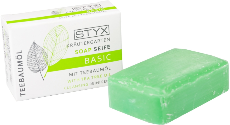 Mydło w kostce Drzewo herbaciane - Styx Naturcosmetic Basic Soap With Tea Tree Oil — Zdjęcie N1